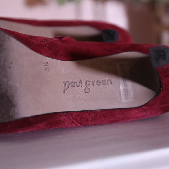 Paul Green Ankle booties, Burgundy Wine Red, Dominique - Picture 6 of 15